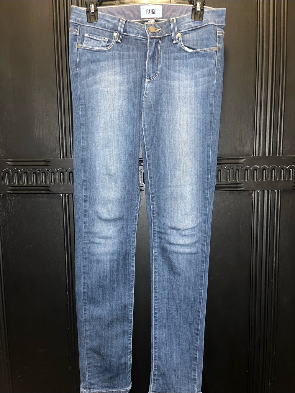 PAIGE Skyline Skinny Straight Leg Jeans Medium Wash size 27